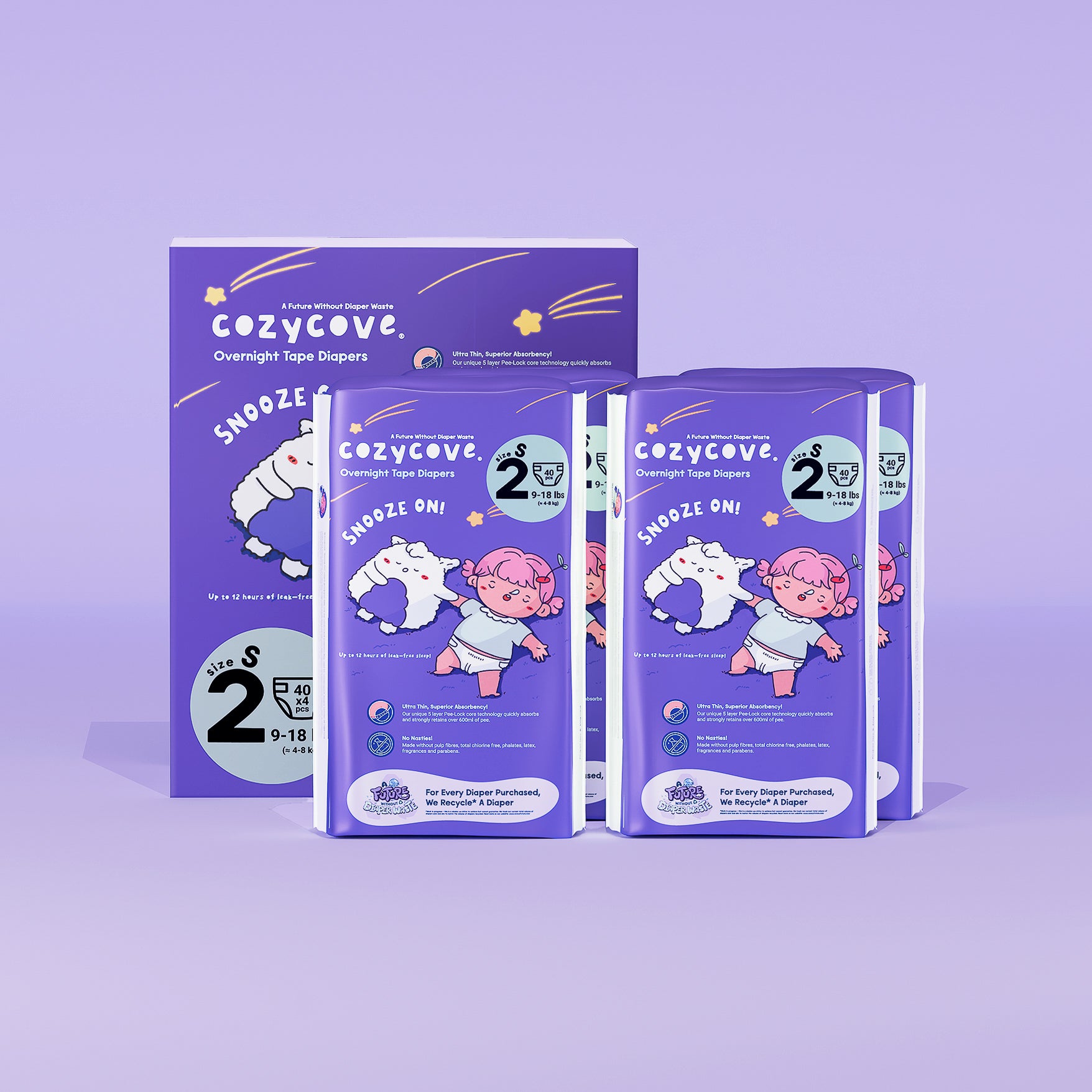 Snooze On Slim Overnights Tape S 5/160pcs