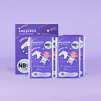 Snooze On Slim Overnights Tape NB 5/160pcs